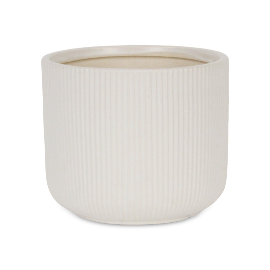 5941 - Currula Round White Pot