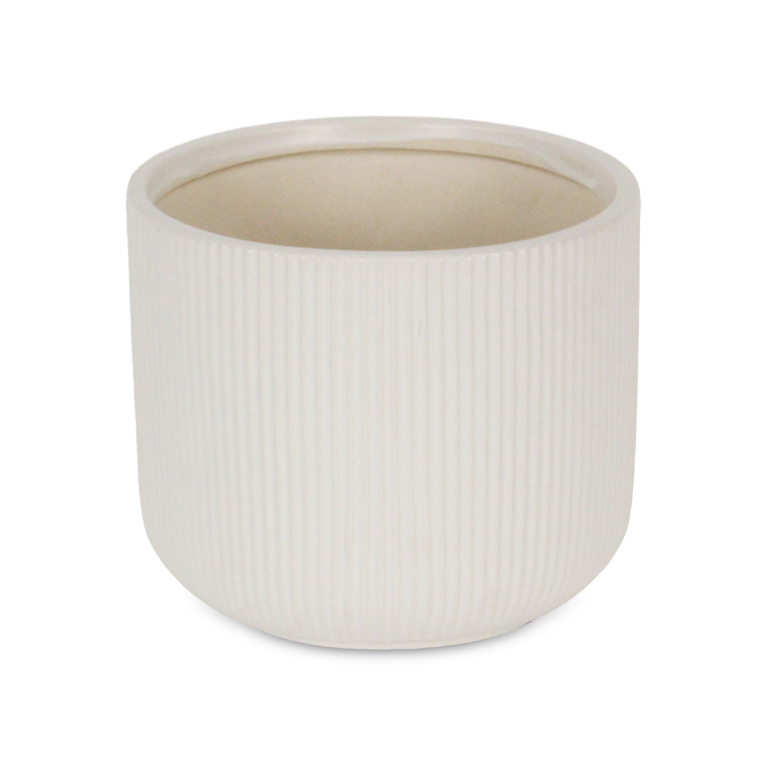 5941 - Currula Round White Pot