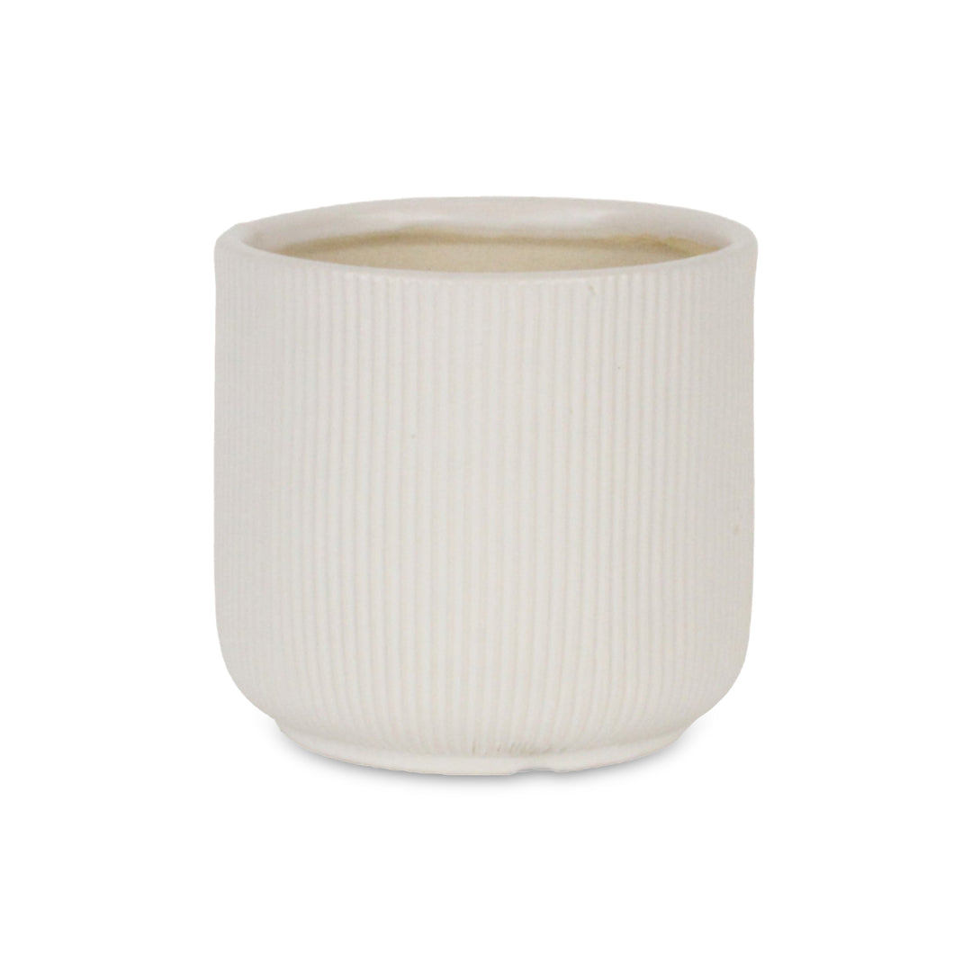 5941 - Currula Round White Pot