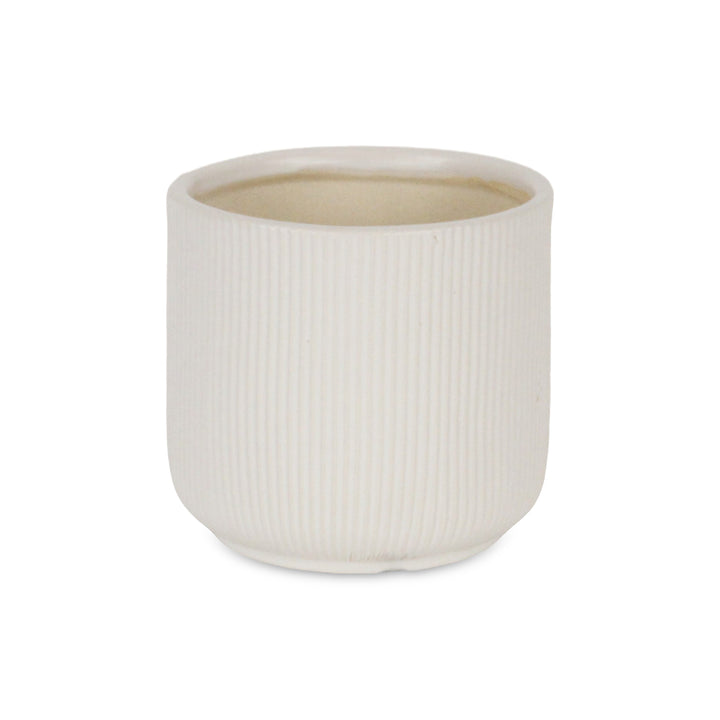 5941 - Currula Round White Pot