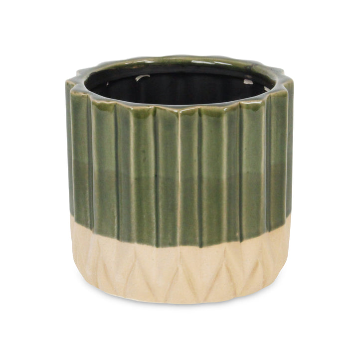 5942 - Cadeon Blossom Dark Green Pot