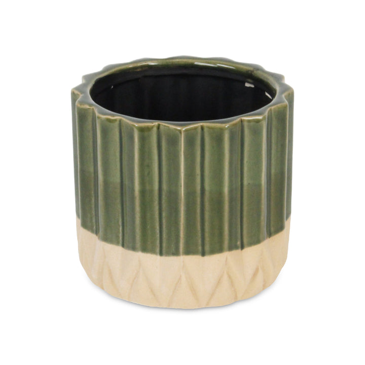 5942 - Cadeon Blossom Dark Green Pot