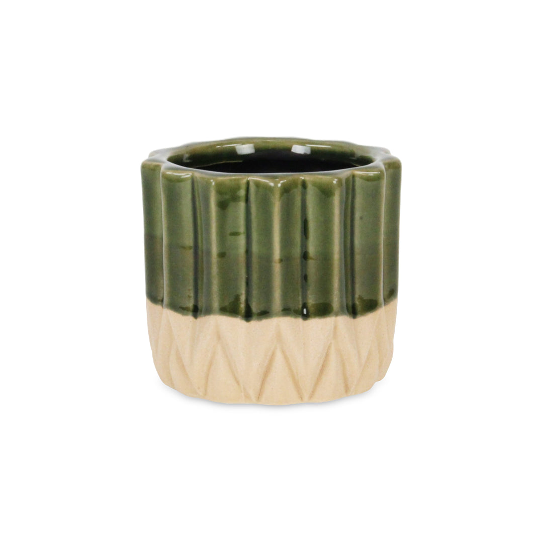 5942 - Cadeon Blossom Dark Green Pot