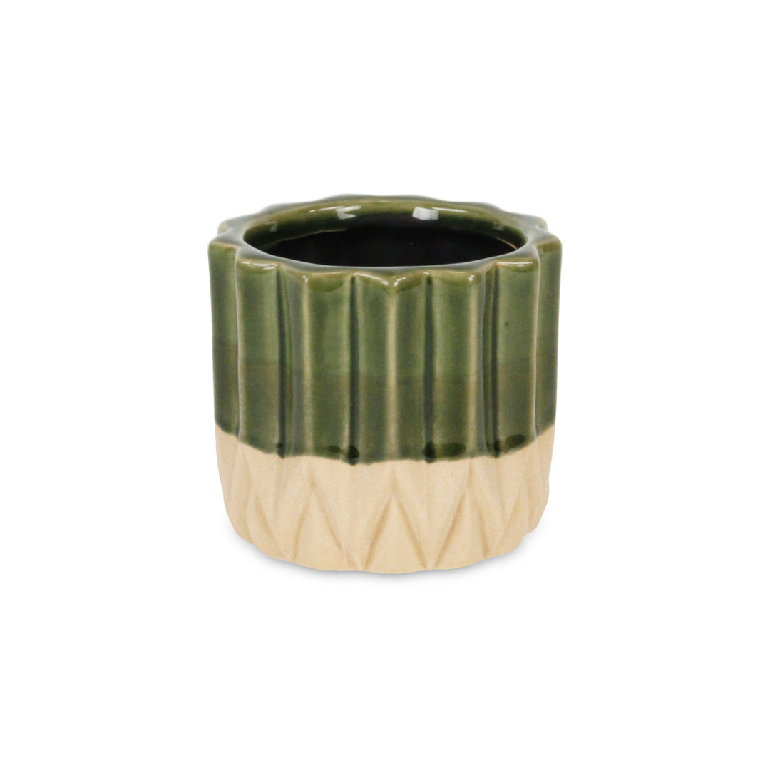 5942 - Cadeon Blossom Dark Green Pot