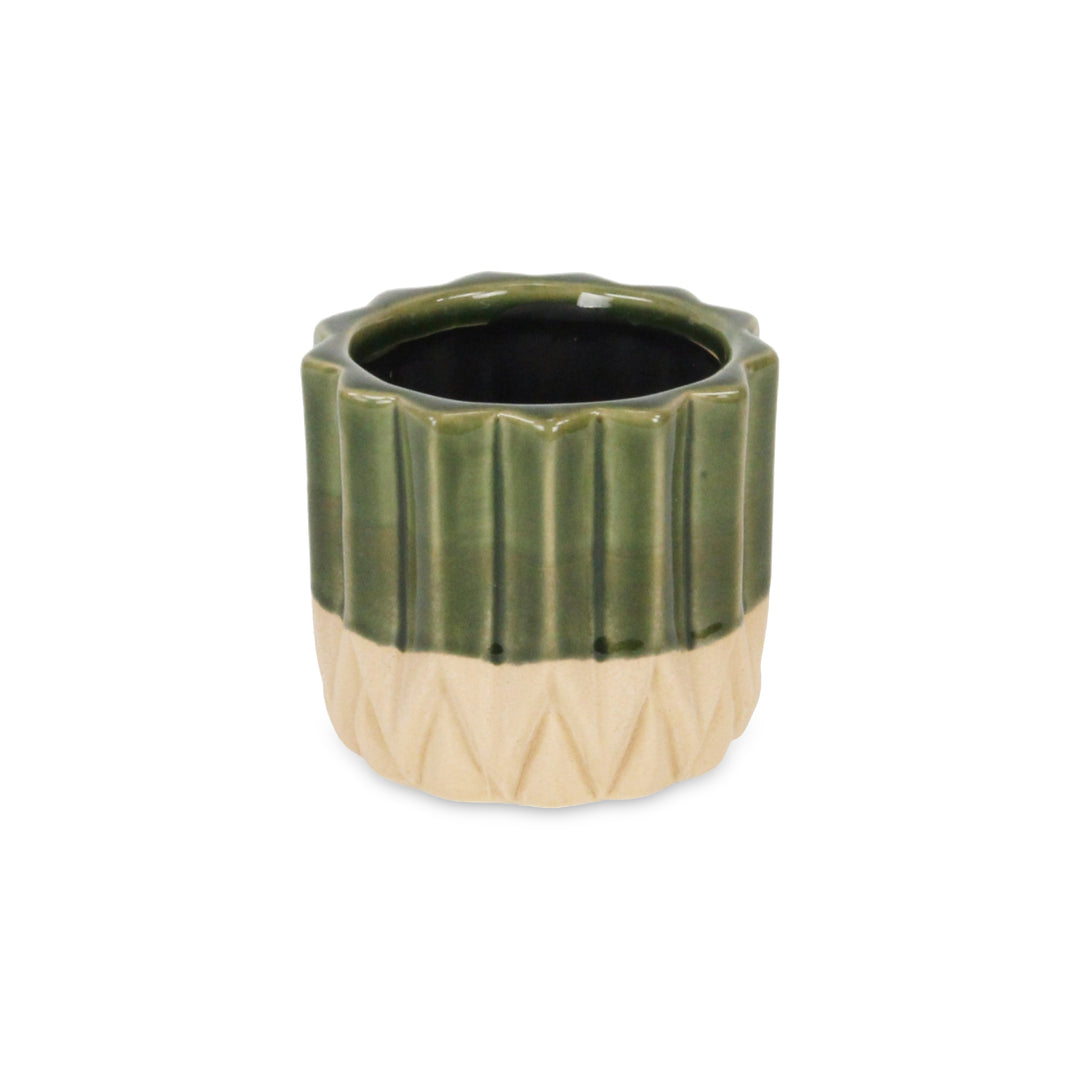 5942 - Cadeon Blossom Dark Green Pot