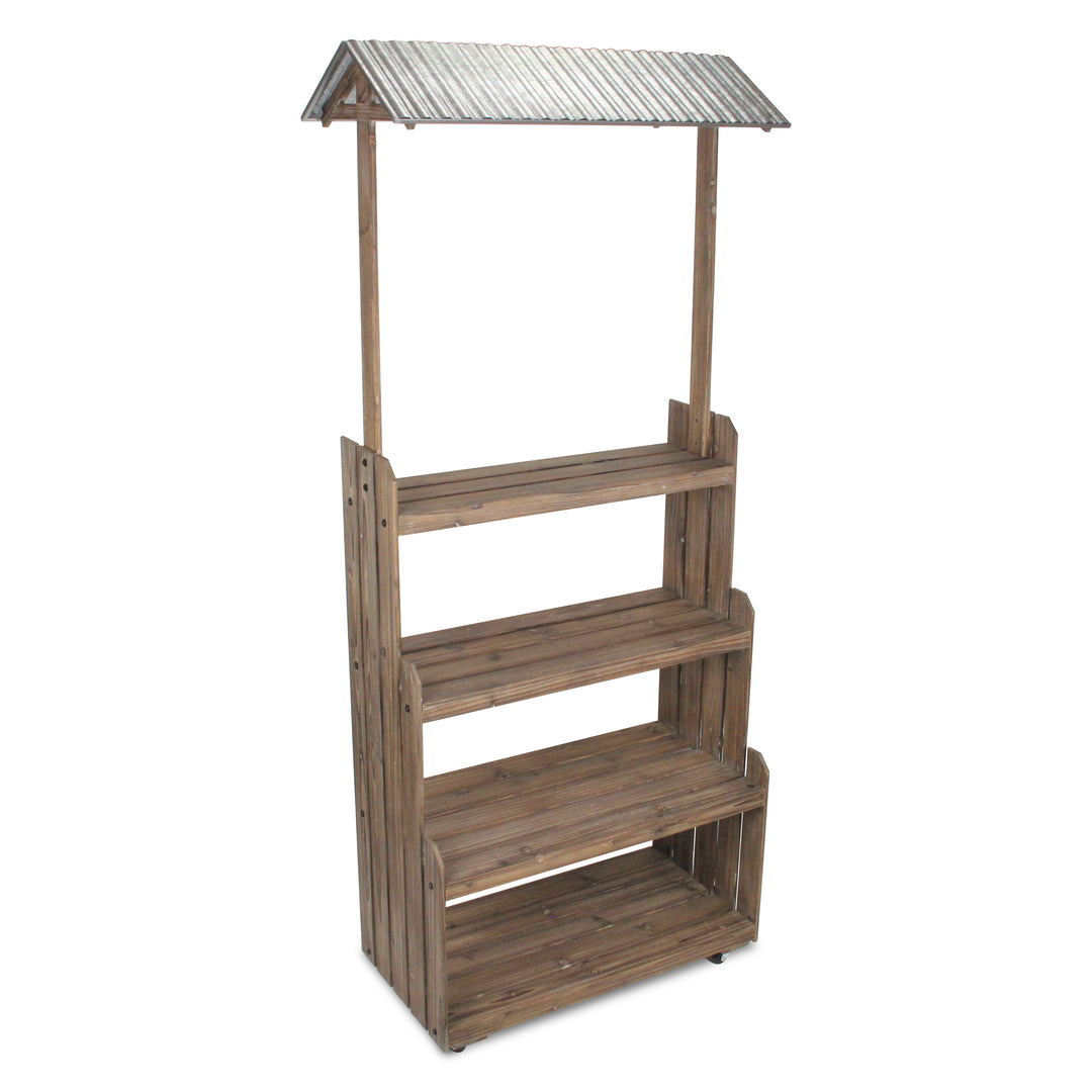 5973 - Adeline Display Stand with Galvanized Roof
