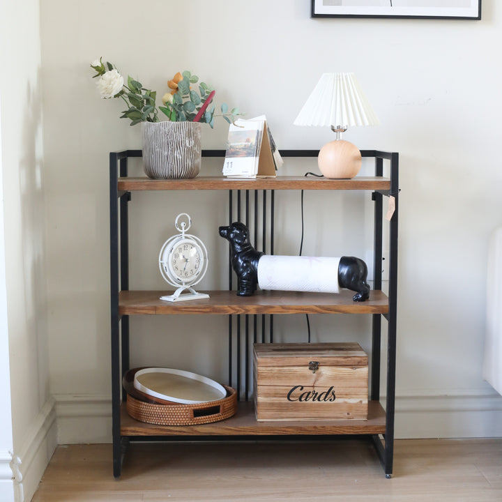 5975 - Lauxel Metal Wood Shelf