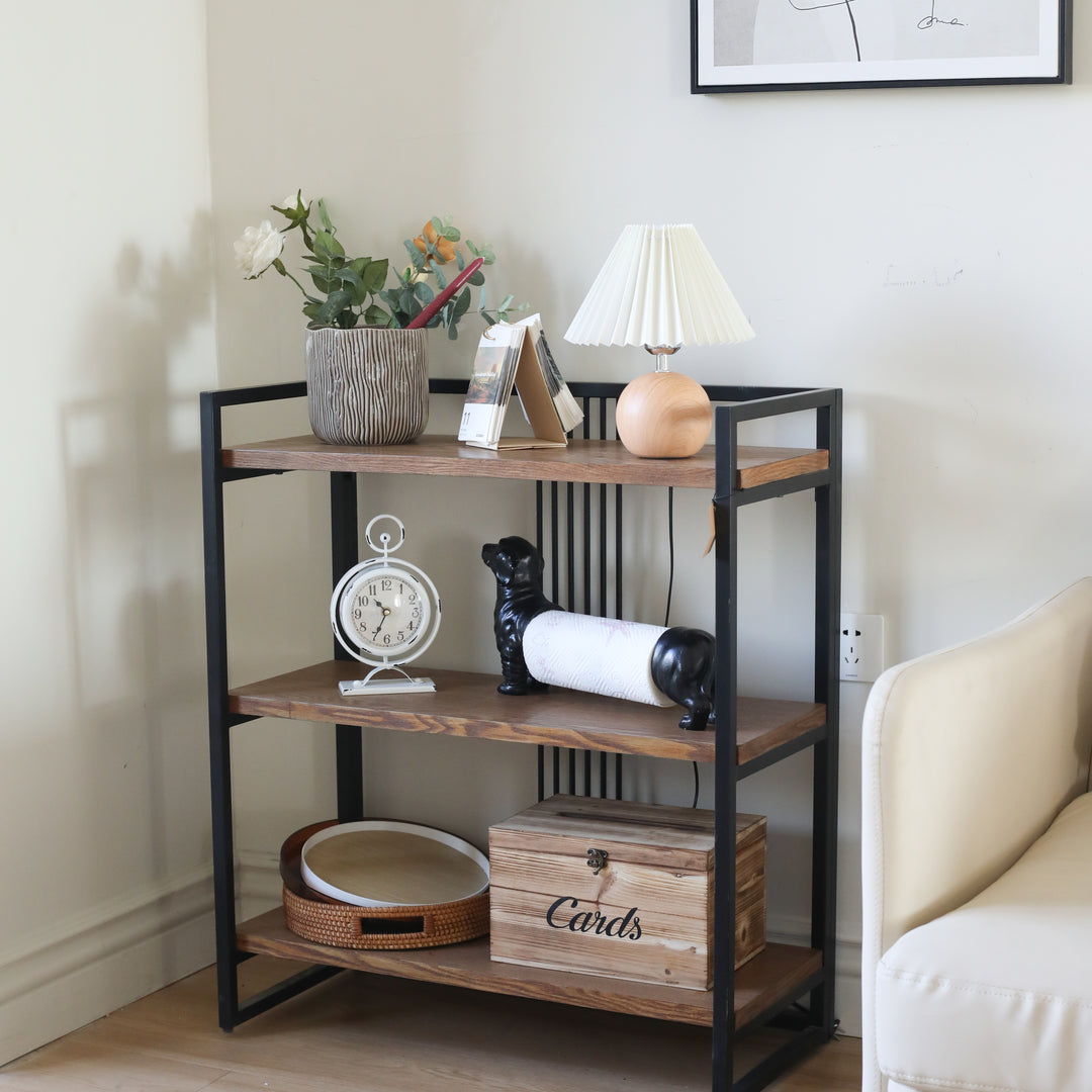 5975 - Lauxel Metal Wood Shelf