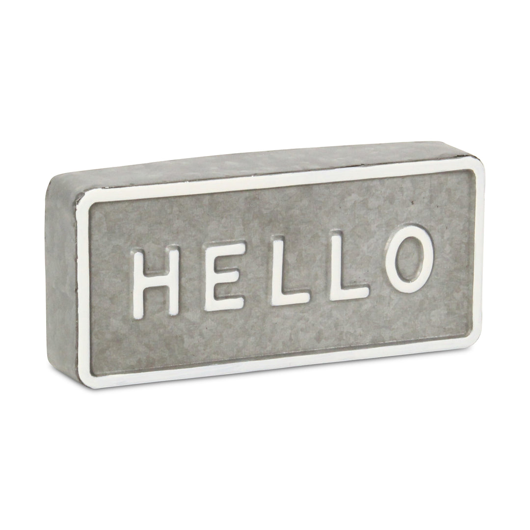 6002HE - Sandevis "Hello" Table Sign