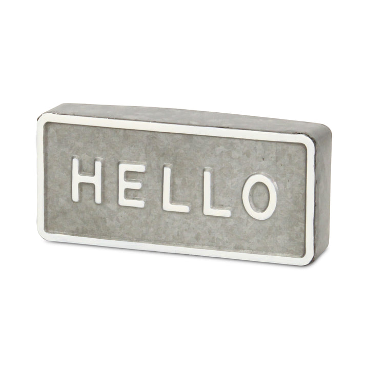 6002HE - Sandevis "Hello" Table Sign