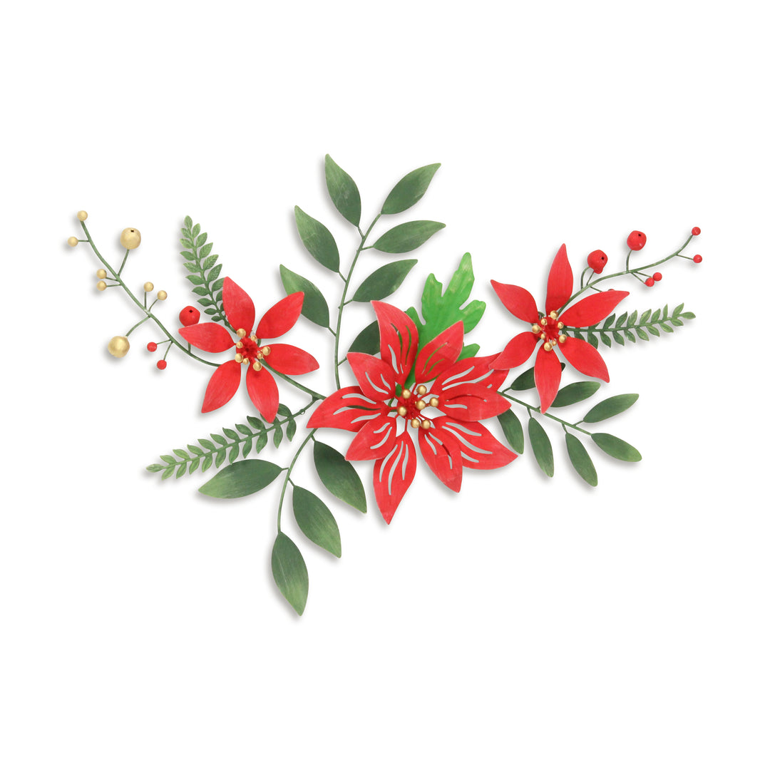 6009 - Clara Holiday Floral Wall Art