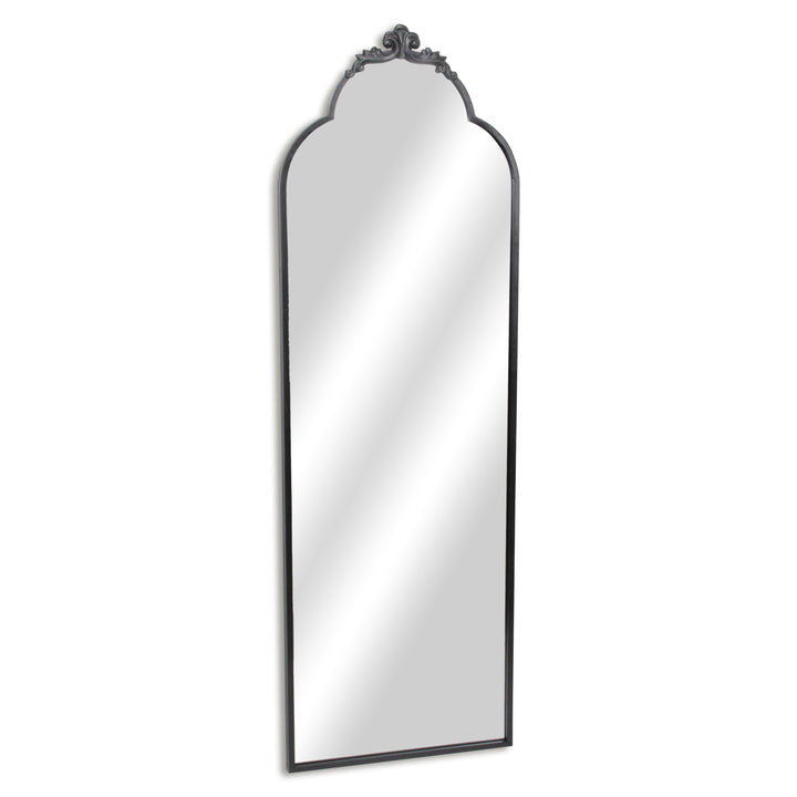 6011BK - Everlaine Black Floor Mirror