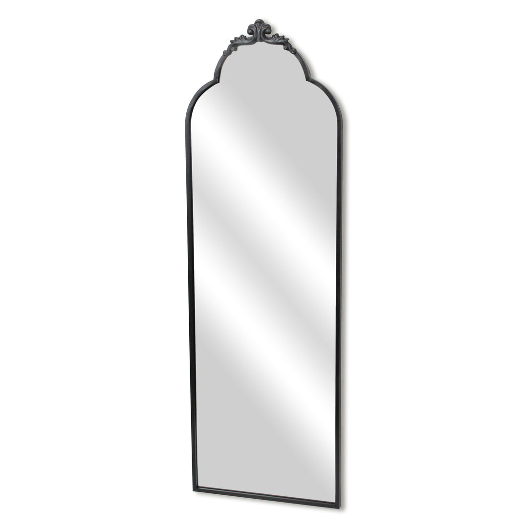 6011BK - Everlaine Black Floor Mirror