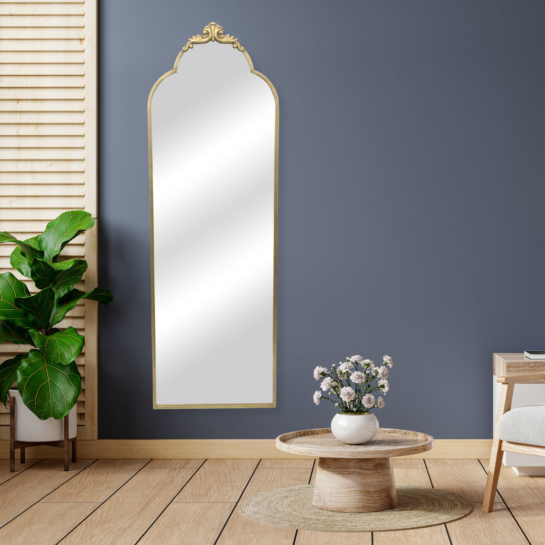 6011GD - Everlaine Gold Floor Mirror