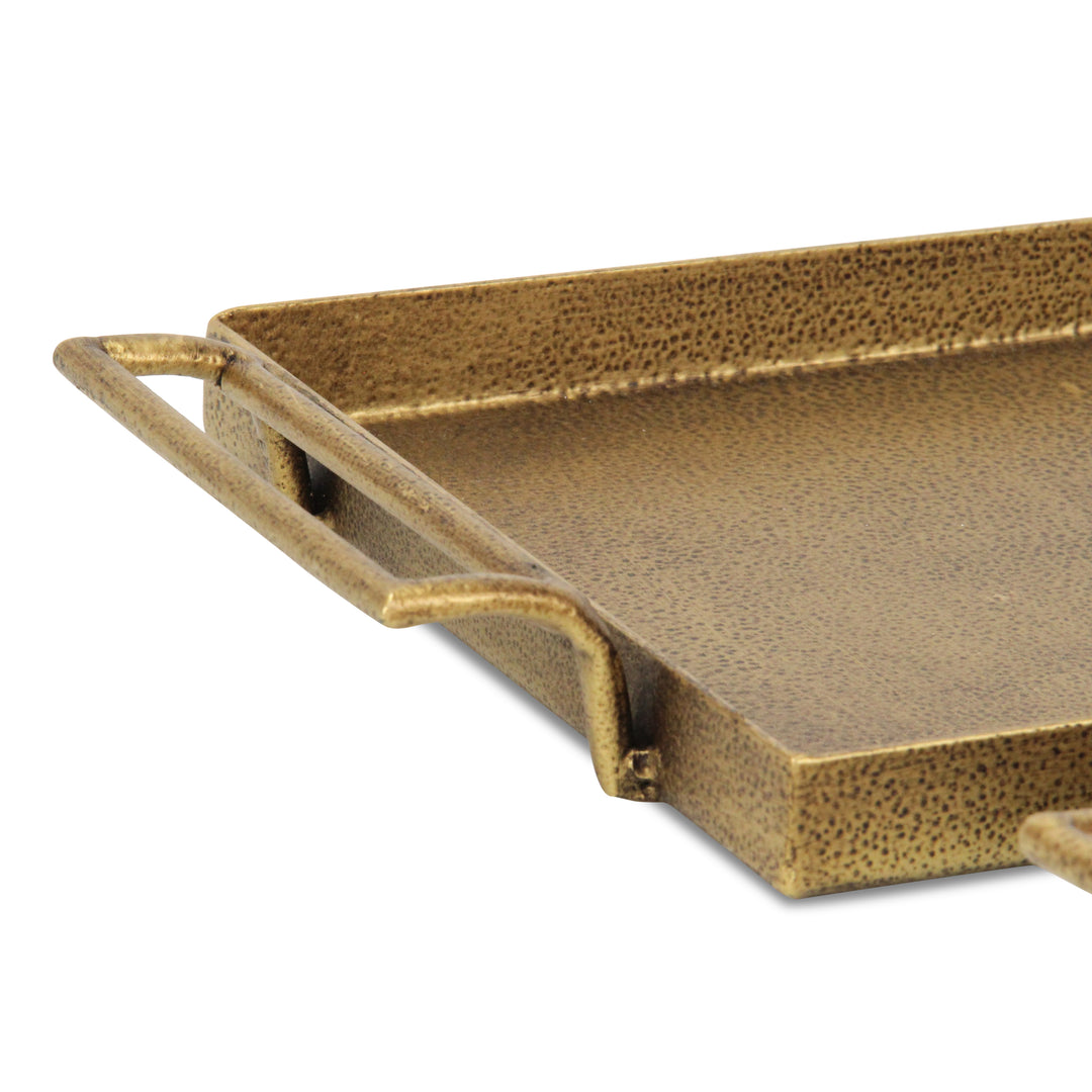 6013-2GD - Khilvo Set of 2 Cast Iron Trays