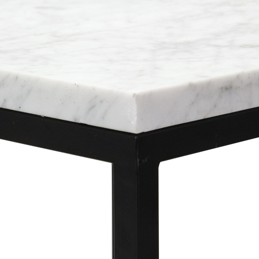 6025-2WT - Sarraseau Marble Side Tables