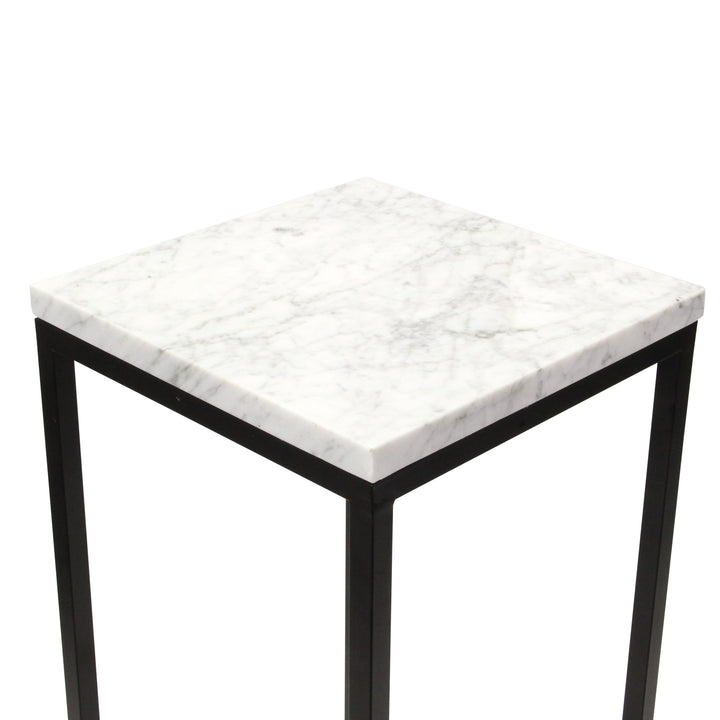 6025-2WT - Sarraseau Marble Side Tables