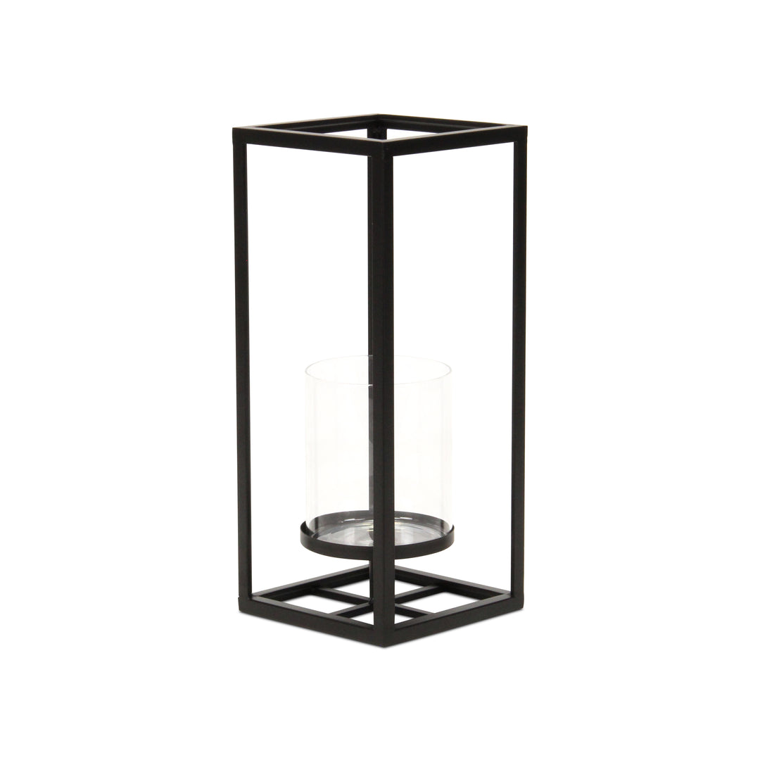 6034BK-S - Pembertale Black Square Lantern - Small