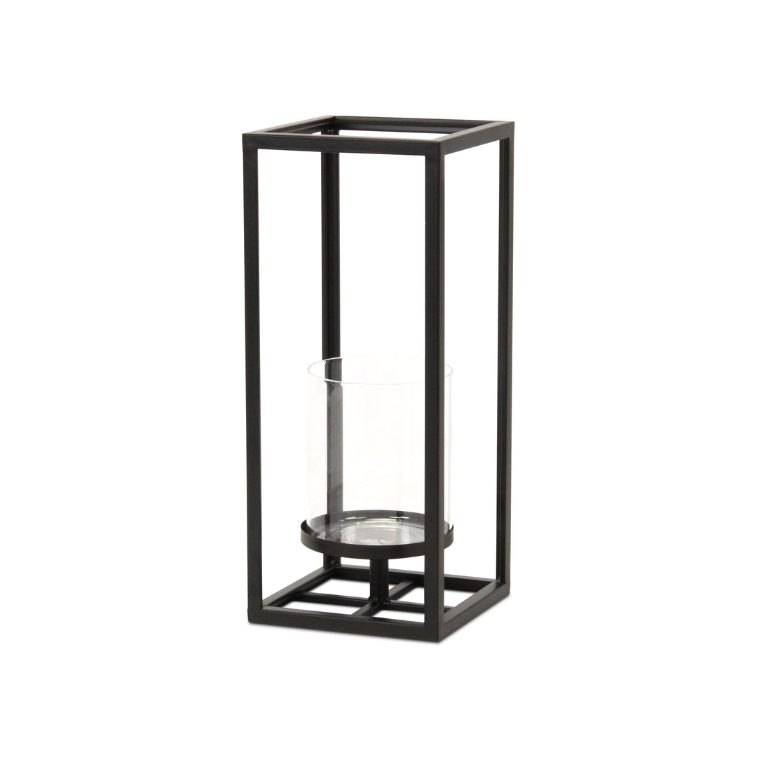 6034BK-S - Pembertale Black Square Lantern - Small