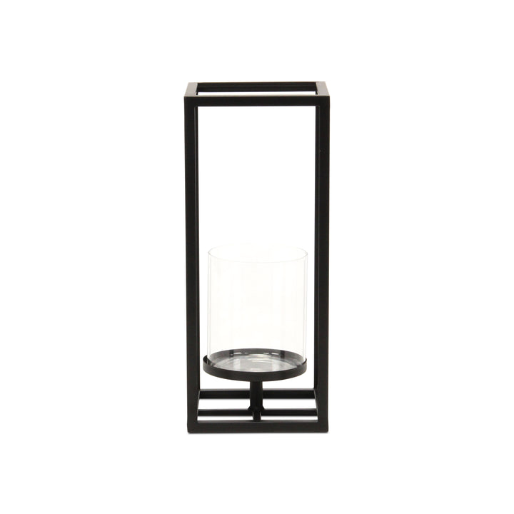 6034BK-S - Pembertale Black Square Lantern - Small