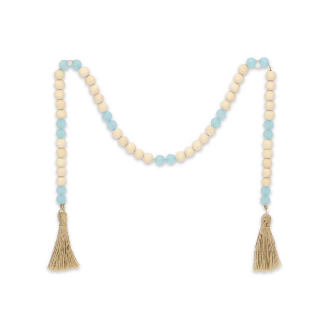 6039 - Kira Brown & Blue Beaded Garland