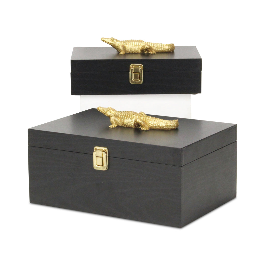 6048-2CRBK - Canorus Crocodile Accent Box Set