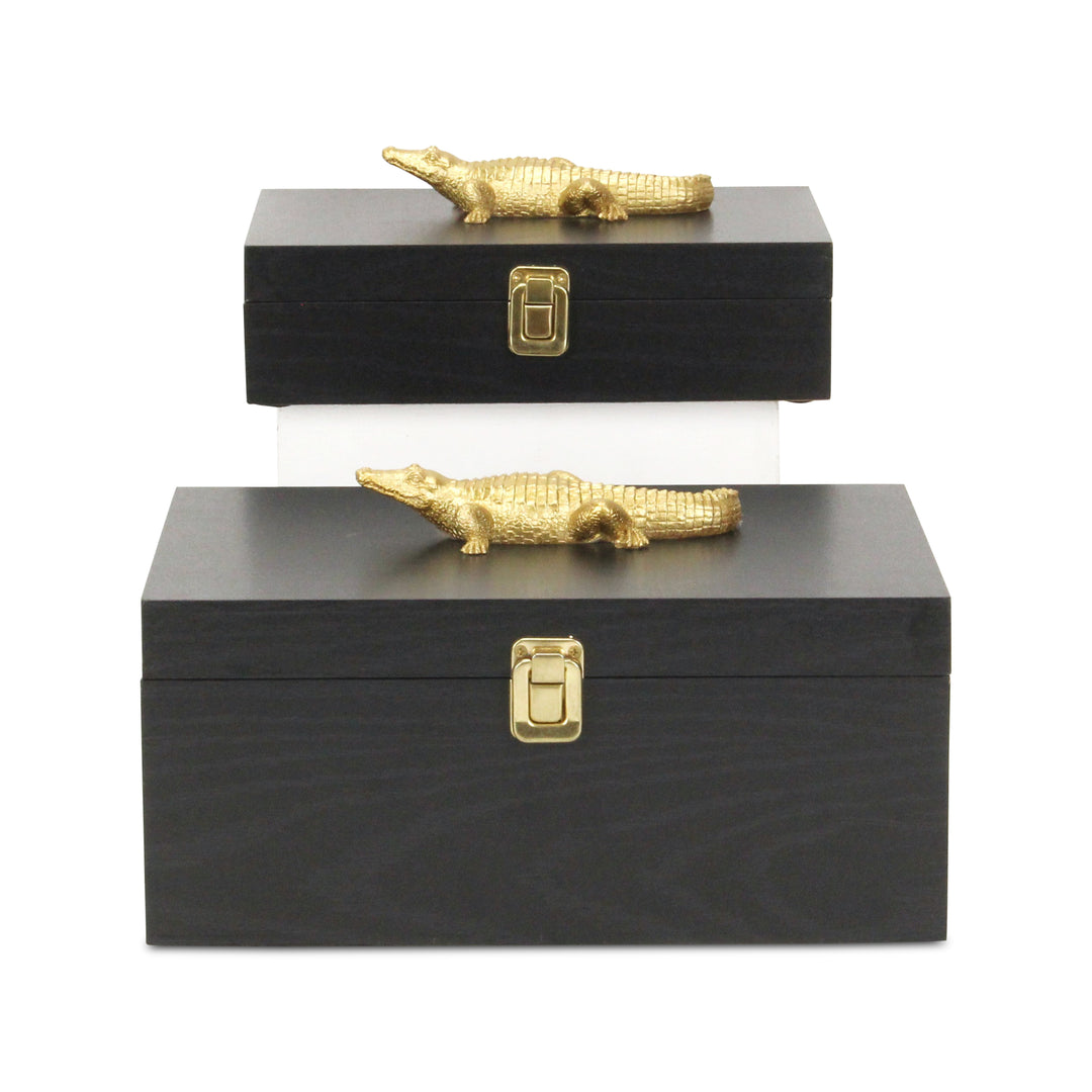 6048-2CRBK - Canorus Crocodile Accent Box Set