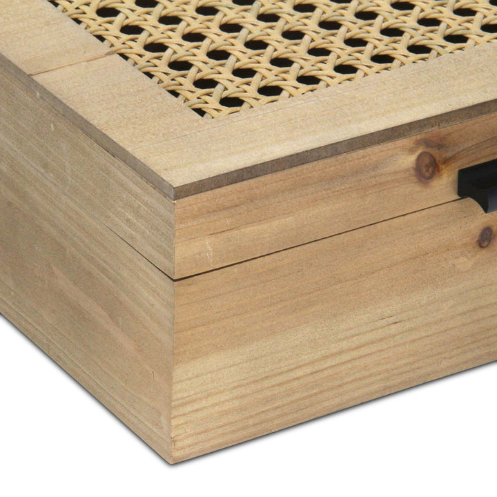 6049-2RT - Baskura Rattan & Wood Box Set