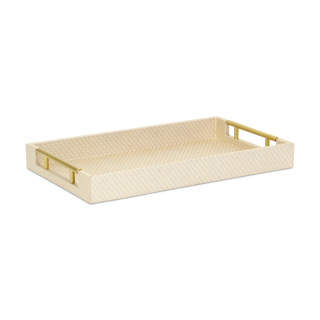 6058GD - Mariline Fish Scale Tray - Gold