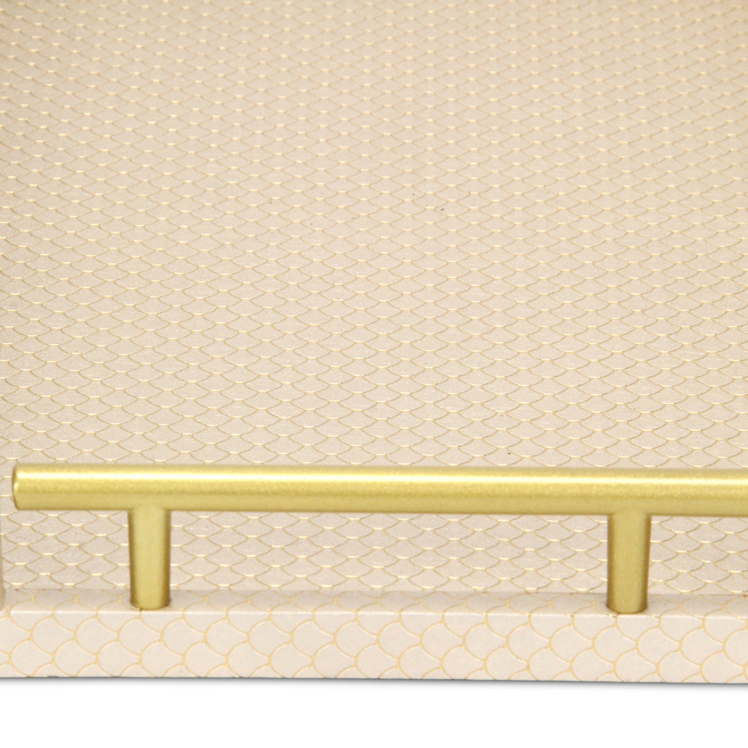 6058GD - Mariline Fish Scale Tray - Gold