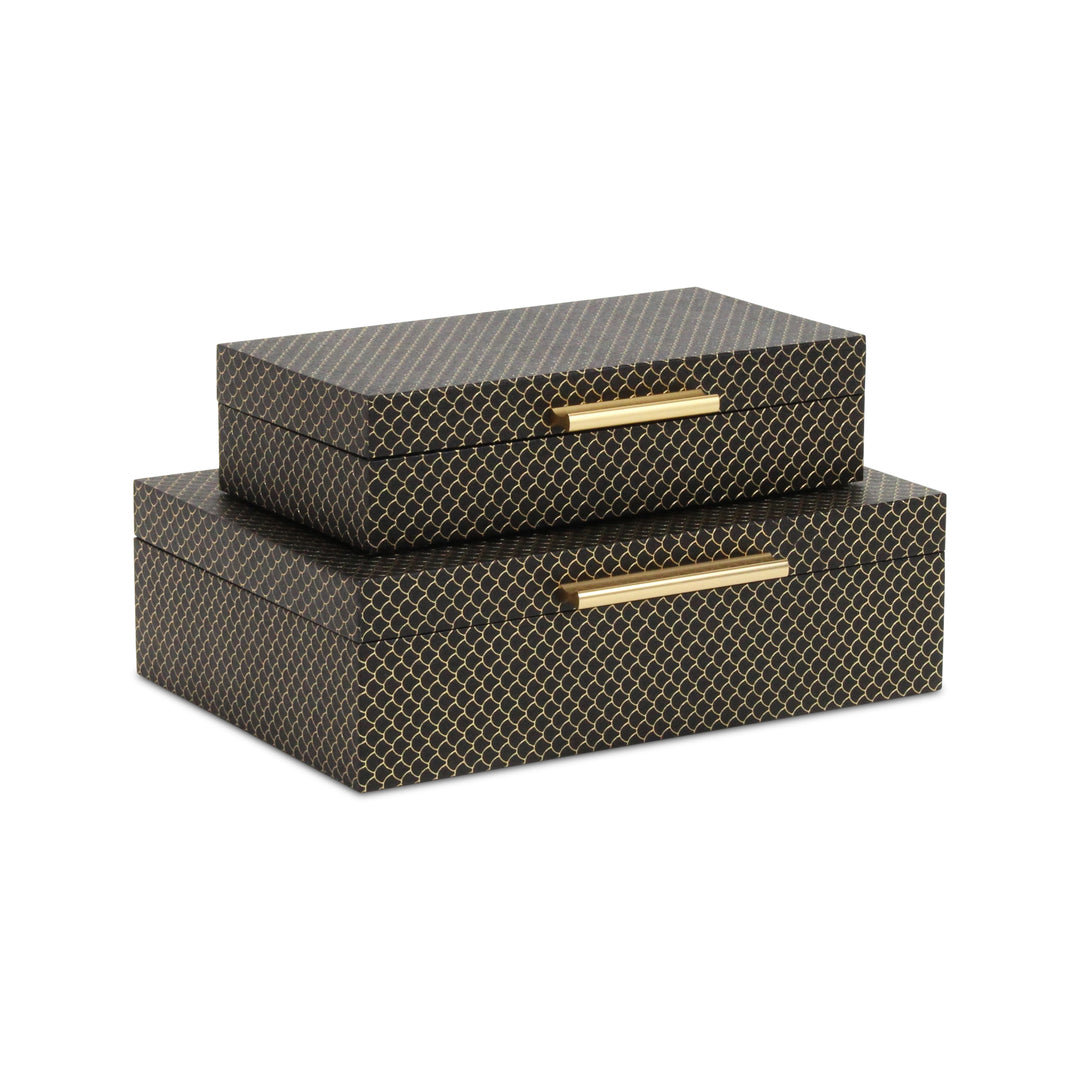 6059-2BK - Mariline Fish Scale Box Set - Black