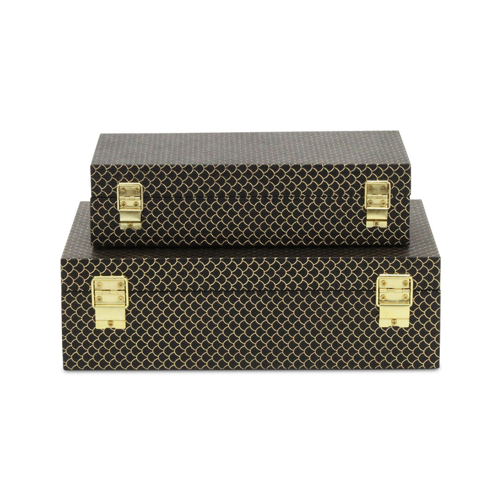 6059-2BK - Mariline Fish Scale Box Set - Black