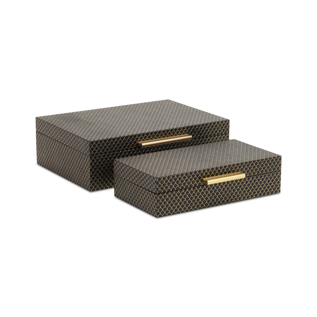 6059-2BK - Mariline Fish Scale Box Set - Black