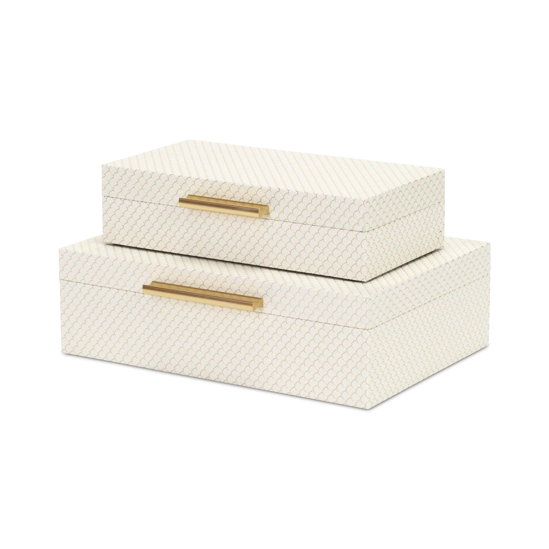 6059-2CH - Mariline Fish Scale Box Set - Champagne