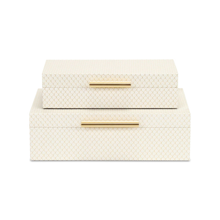 6059-2CH - Mariline Fish Scale Box Set - Champagne