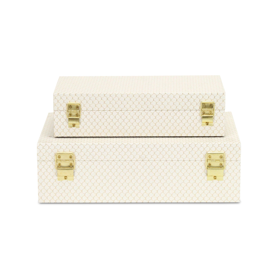 6059-2CH - Mariline Fish Scale Box Set - Champagne