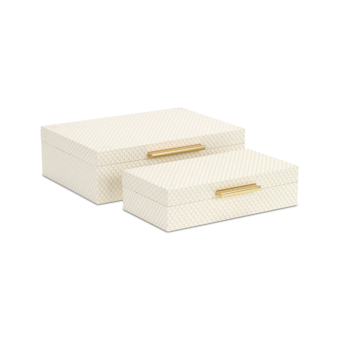 6059-2CH - Mariline Fish Scale Box Set - Champagne