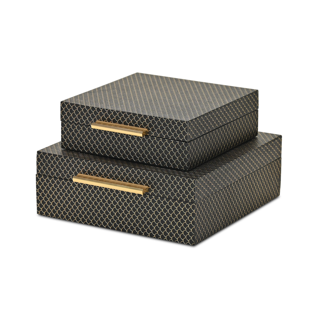 6060-2BK - Mariline Fish Scale Box Set - Black