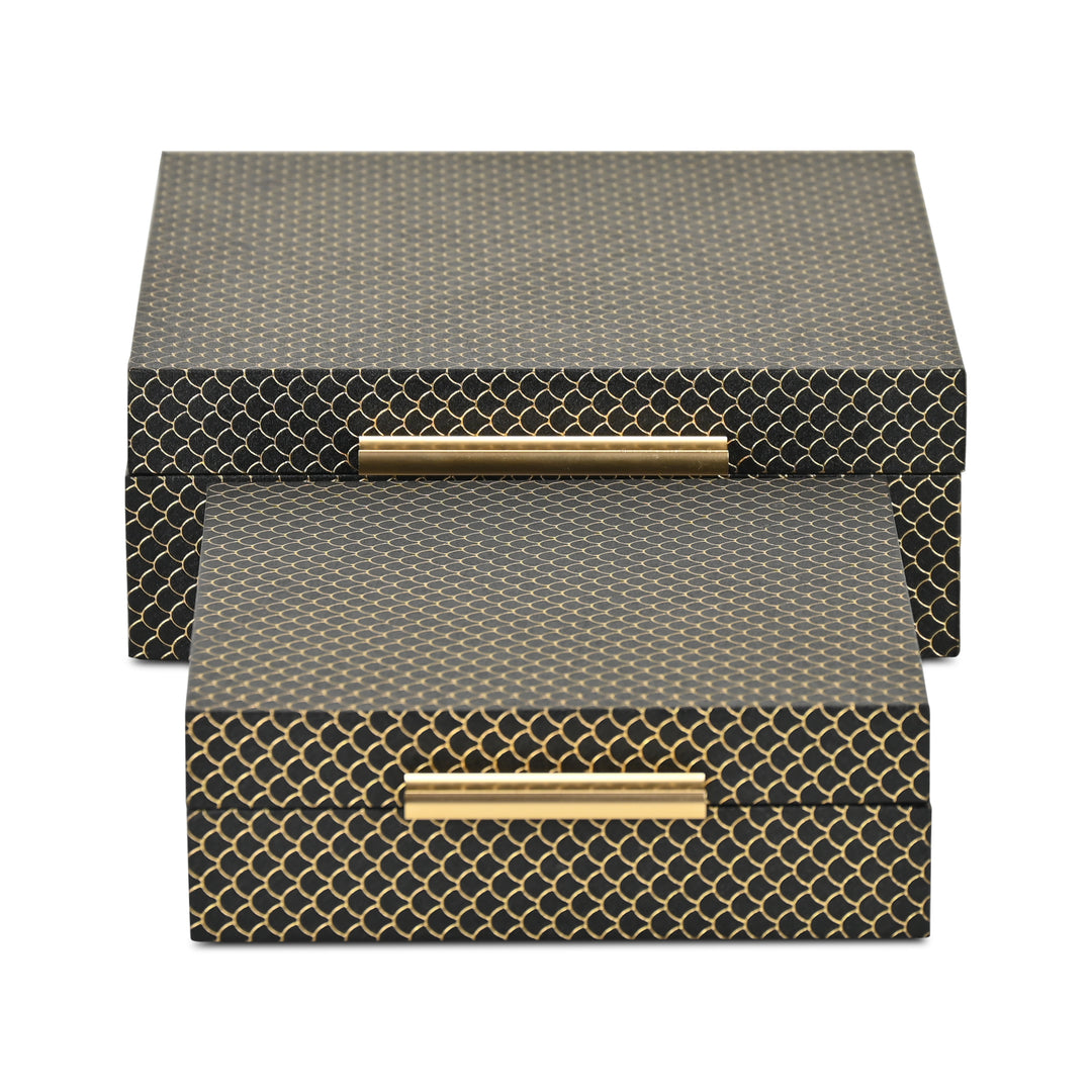 6060-2BK - Mariline Fish Scale Box Set - Black