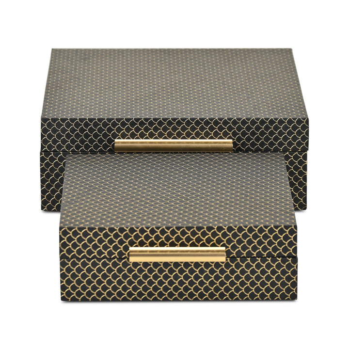 6060-2BK - Mariline Fish Scale Box Set - Black