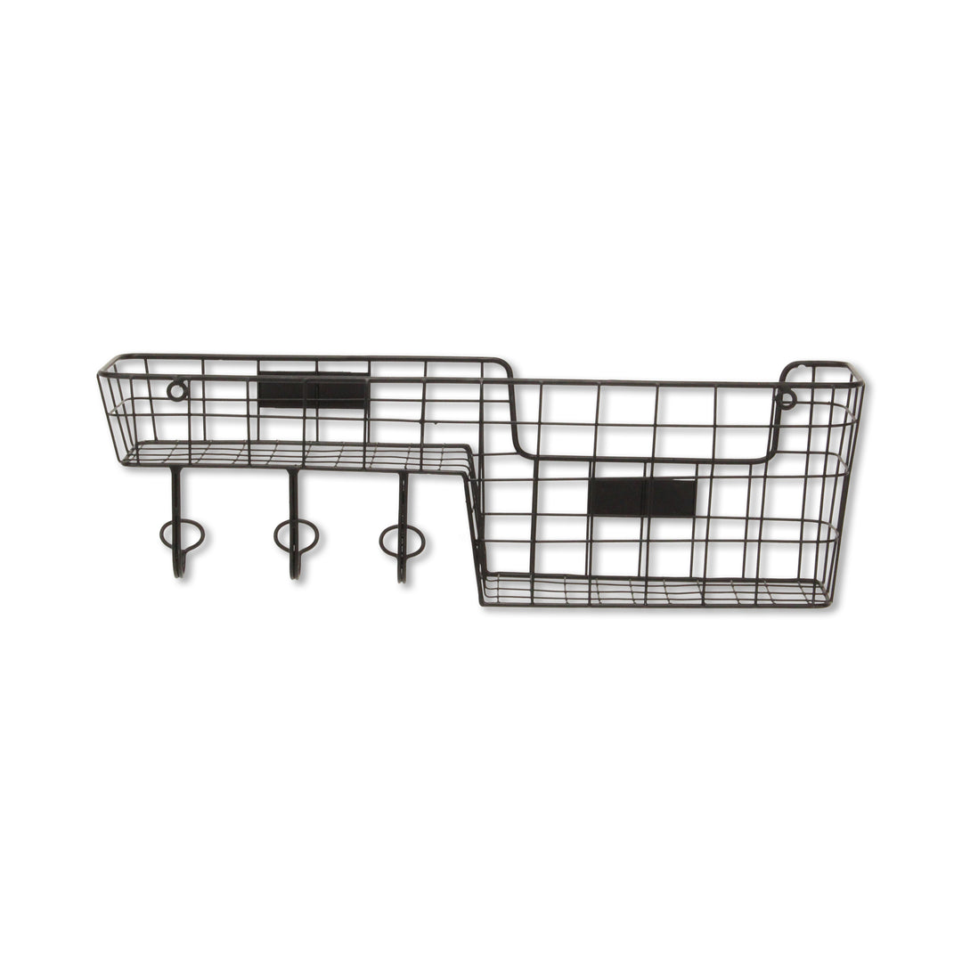 6063BK - Syntra Black Metal Wall Organizer