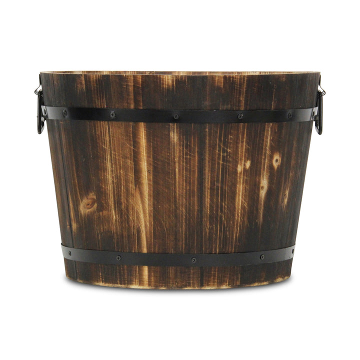 6075BR-M - Mariva Dark Brown Bucket - Medium