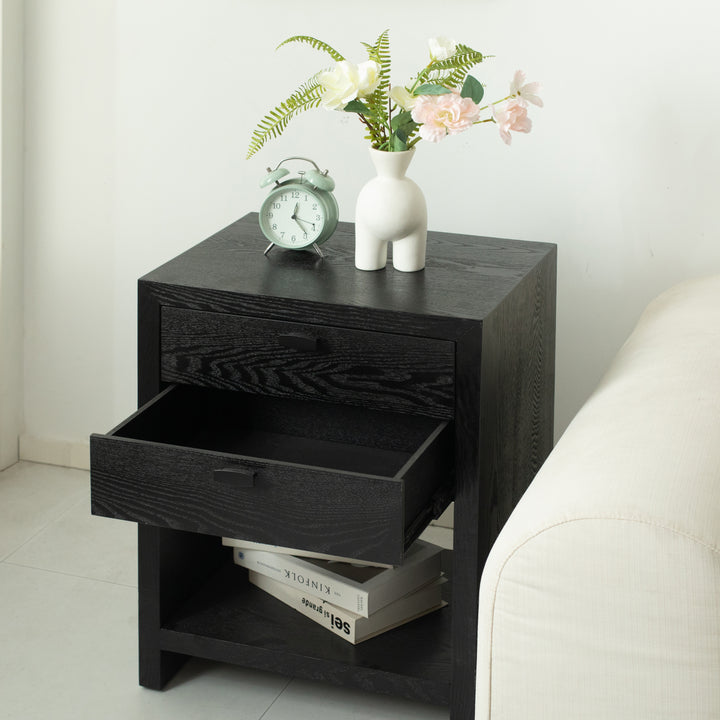 6083BK - Vivara 2 Drawer Nightstand - Black