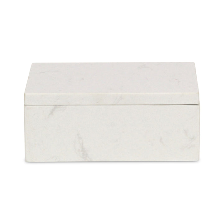 6090WT - Sarraseau Marble Box - White