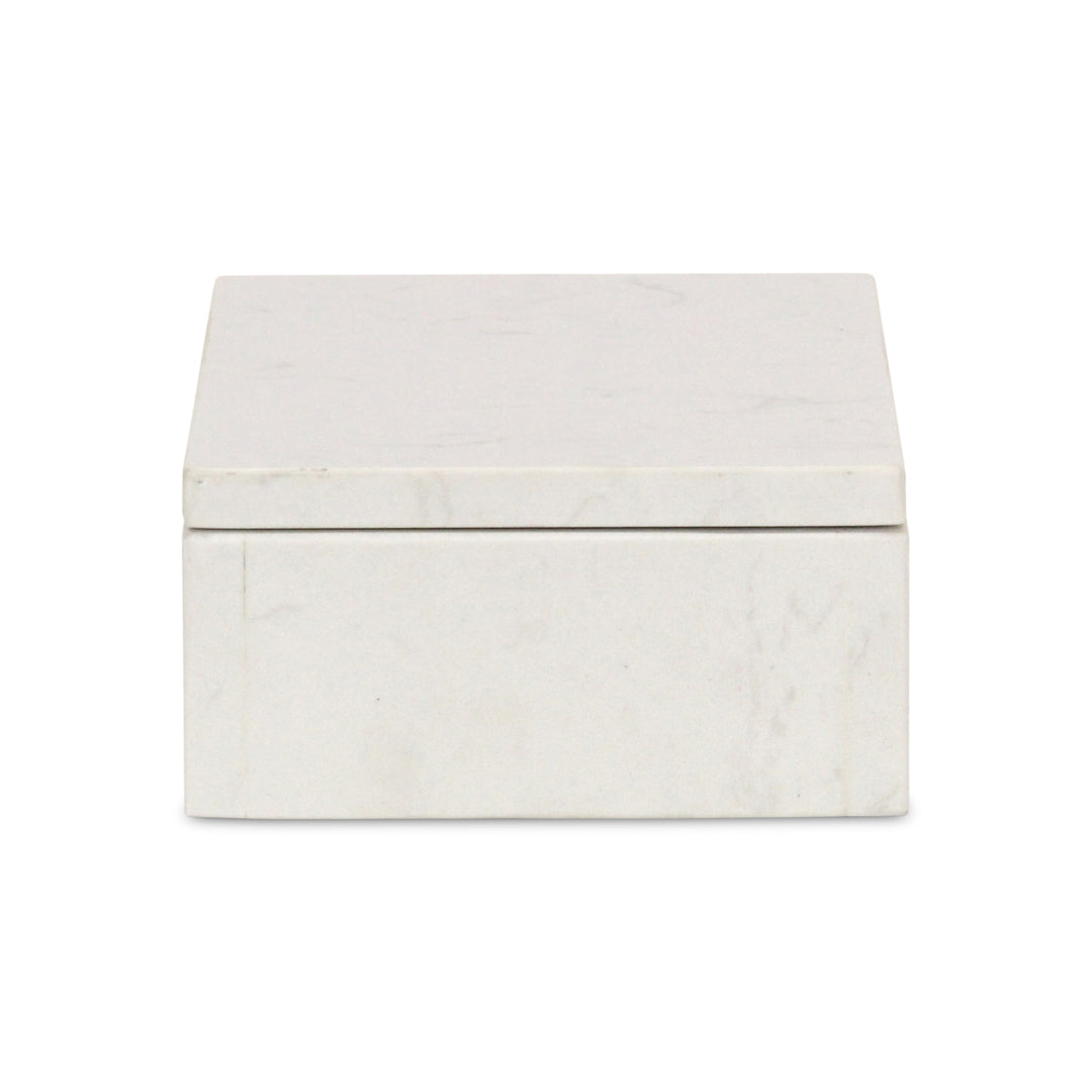 6090WT - Sarraseau Marble Box - White