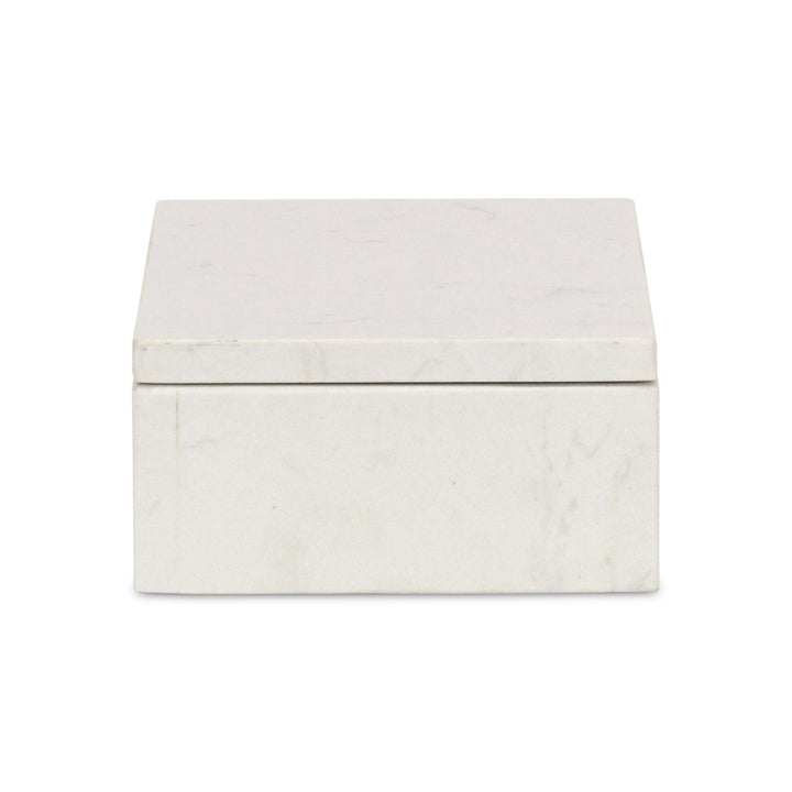 6090WT - Sarraseau Marble Box - White