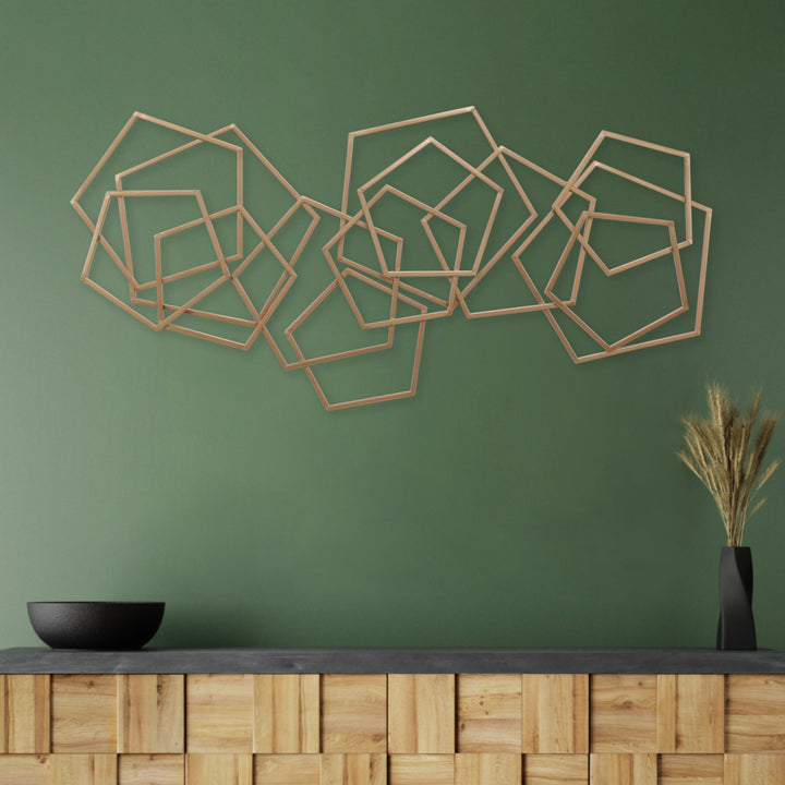 6092BZ - Astraga Pentagon Wall Art - Bronze