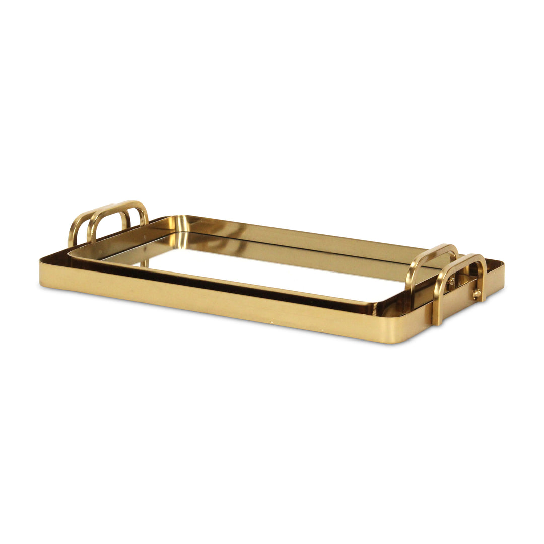 6096-2GD - Nuvelle Metal Mirrored Trays - Gold