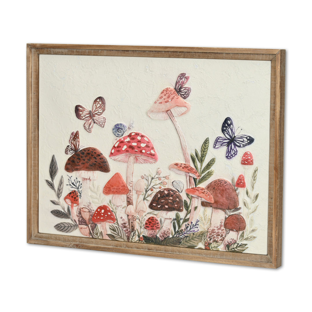 6133 - Hareton Multicolor Mushroom Wall Art