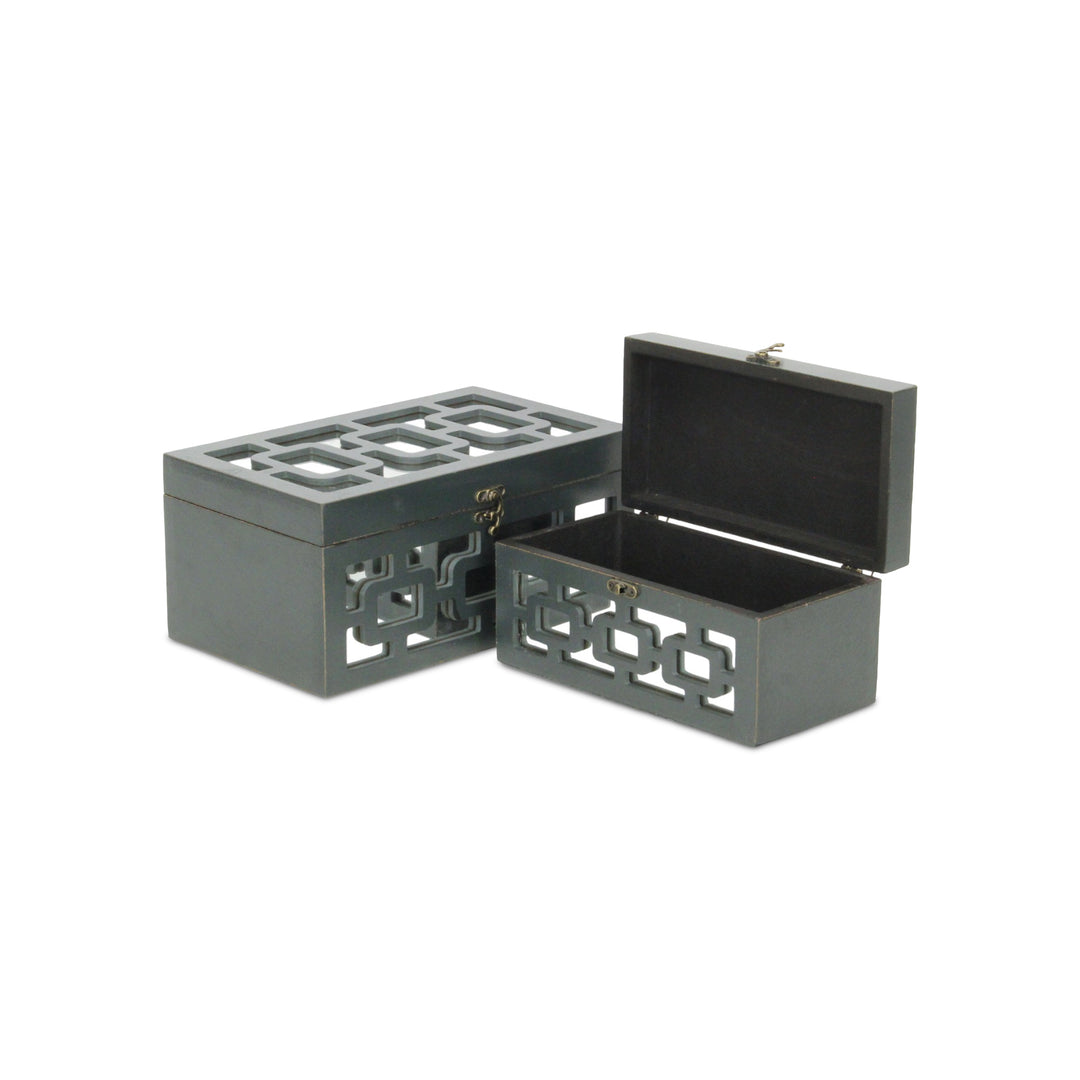 FP-3838-2DG - Tessera Mirrored Gray Boxes